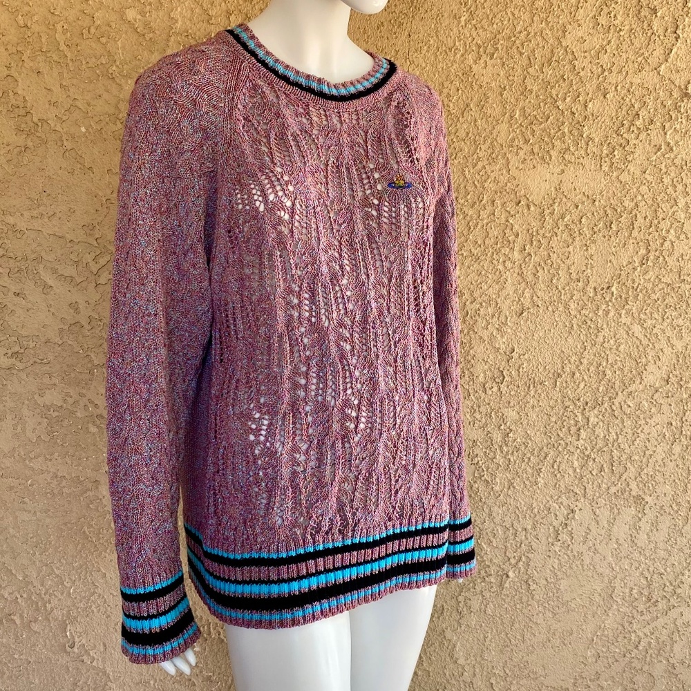 NWT SS23 Vivienne Westwood ‘Range’ knit Multi Colored jumper